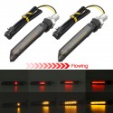 1Pcs Yellow/Red Motorcycle Flowing LED Turn Signal Indicator Lamp Sequential Lights Universal