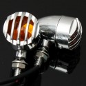 1pair Amber Turn Signal Blinker Light For Harley Chopper Sportster