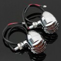 1pair Amber Turn Signal Blinker Light For Harley Chopper Sportster