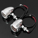 1pair Amber Turn Signal Blinker Light For Harley Chopper Sportster