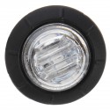 20pcs Mini 12/24V Green Round LED Button Side Marker Lights Lamps Trailer