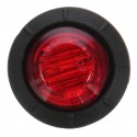 20pcs Mini 12/24V Red Round LED Button Side Marker Lights Lamps Trailer