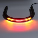 215mm Upswept FlatBlack Cafe Racer Seat Frame Hoop Brat Loop LED Brake Turn Singal Lights