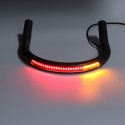 215mm Upswept FlatBlack Cafe Racer Seat Frame Hoop Brat Loop LED Brake Turn Singal Lights