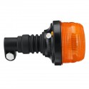 24/12V Vehicle Roof Amber Flashing Emergency Strobe Warning Light DIN Pole Mount