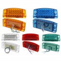 2PCS 21 LED Side Marker Lights Lamp for 12V 24V Truck Trailer Caravan Lorry Van