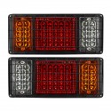 2PCS 24V 45LED Trailer Lights Rear Tail Indicators For Truck Caravan Boat