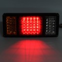 2PCS 24V 45LED Trailer Lights Rear Tail Indicators For Truck Caravan Boat