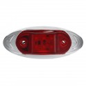 2PCS 24V 6LED Side Marker Lights Indicator Car Trailer Truck Lorry Van Lamp