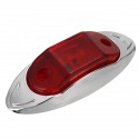 2PCS 24V 6LED Side Marker Lights Indicator Car Trailer Truck Lorry Van Lamp