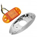 2PCS 24V 6LED Side Marker Lights Indicator Car Trailer Truck Lorry Van Lamp