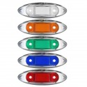 2PCS 3 LED Side Marker Lights Position Lamp For Car Truck Trailer Lorry