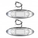 2PCS 3 LED Side Marker Lights Position Lamp For Car Truck Trailer Lorry