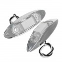 2PCS 3 LED Side Marker Lights Position Lamp For Car Truck Trailer Lorry