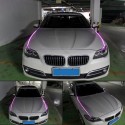 2PCS Hood LED Light Strip Grilles Under Spoiler Scanning LED Knight Rider