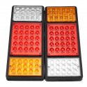 2Pair Rear Tail Light Brake Reverse Lamp For Trucks Utes Boat Trailers 55 LED