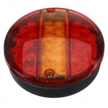 2Pcs 12V Led Tail Light Hamburger Rear Lamp Stop Indicator Brake 4 Function