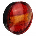 2Pcs 12V Led Tail Light Hamburger Rear Lamp Stop Indicator Brake 4 Function