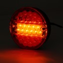 2Pcs 12V Led Tail Light Hamburger Rear Lamp Stop Indicator Brake 4 Function