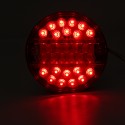 2Pcs 12V Led Tail Light Hamburger Rear Lamp Stop Indicator Brake 4 Function