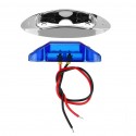 2Pcs Blue 3LED 24V Side Marker Indicator Light Clearance Lamp Truck Trailer Lorry Van