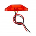 2Pcs Red 3LED 24V Side Marker Indicator Light Clearance Lamp Truck Trailer Lorry Van