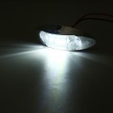 2Pcs White 3LED 24V Side Marker Indicator Light Clearance Lamp Truck Trailer Lorry Van