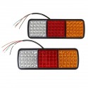 2pcs 75 LED Truck Tail Light Trailer Brake Running Turn Signal Reverse Boat Indicator Truck Caravan Lamp