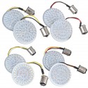2pcs Motorcycle LED Brake Tail Light Turn Signal Lamp Bulbs 1156 / 1157 For Harley