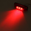 3 LED Side Marker Indicators Lights Reflector Lorry Trailer RV 12-24V