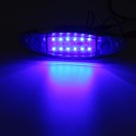 4Pcs Blue 24V LED Side Marker Light Flash Strobe Emergency Warning Lamp For Boat Car Truck Trailer