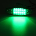 4Pcs Green 24V LED Side Marker Light Flash Strobe Emergency Warning Lamp For Boat Car Truck Trailer