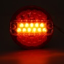 4Pcs12V Led Tail Light Hamburger Rear Lamp Stop Indicator Brake 4 Function