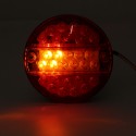 4Pcs12V Led Tail Light Hamburger Rear Lamp Stop Indicator Brake 4 Function