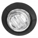 4pcs 12V/24V Green Mini Round LED Button Side Marker Lights Lamps Truck Trailer