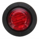 4pcs 12V/24V Red Mini Round LED Button Side Marker Lights Lamps Truck Trailer