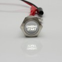 5 Colors 19mm Latching Engine Start Led Metal Switch Push Button Lighted 12V