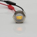 5 Colors 19mm Latching Engine Start Led Metal Switch Push Button Lighted 12V