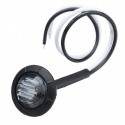 5Pcs Blue Light 12V-24V LED Clearance Side Marker Indicators Lights Lamp Lorry Truck Boat Trailer Bus