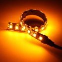 6inch Motorcycle Flexible 18 LED Turn Signal Indicator Light Strip Amber Bright