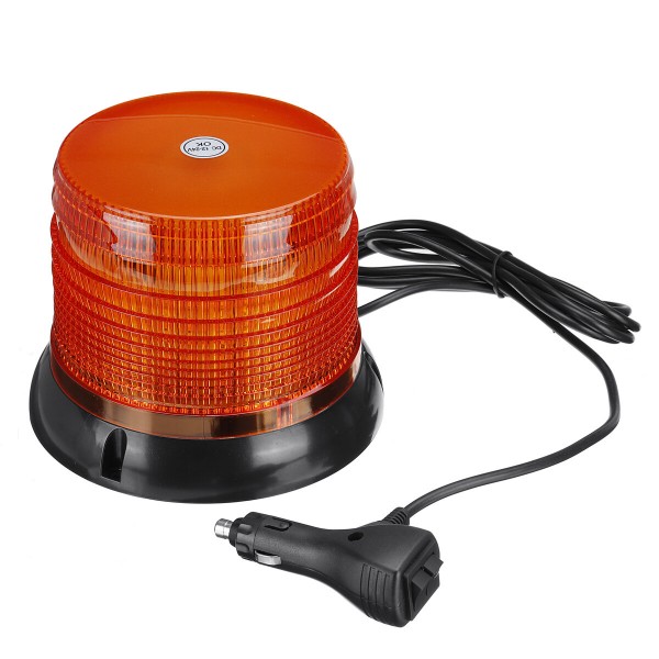 72 LED Magnetic Flashing Amber Beacon Warning Emergency Rotating Strobe Light