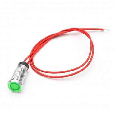 8mm 12V LED Metal Indicator Signal Light Pilot-Lamp For Motorcycle Car Truck Boat