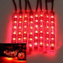 8pcs Motorcycle SportBike Strip RGB LED 5050SMD Remote Glowing Multicolor Lights