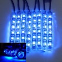 8pcs Motorcycle SportBike Strip RGB LED 5050SMD Remote Glowing Multicolor Lights