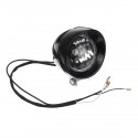 Black / Chrome LED Motorcycle Bullet Headlights High/Low Beam Head Light Lamp