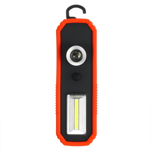COB LED Work Light Inspection Tent Bright Flashlight Torch with Magnetic Base Hook