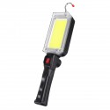 COB LED Work Light Magnetic Camping Lamp Rechargeable Flashlight Torch with Hook