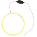 Circle Fog Lights DC 12V 24V 60-120mm COB Angel Eyes LED Light For Motorcycle Car