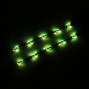 Colorful 2 X 3FT LED Whip Light + 4 PODS Under Car Glowing Lights Strobe bluetooth APP Control For Jeep ATV