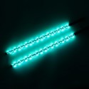 Colorful 2 X 3FT LED Whip Light + 4 PODS Under Car Glowing Lights Strobe bluetooth APP Control For Jeep ATV